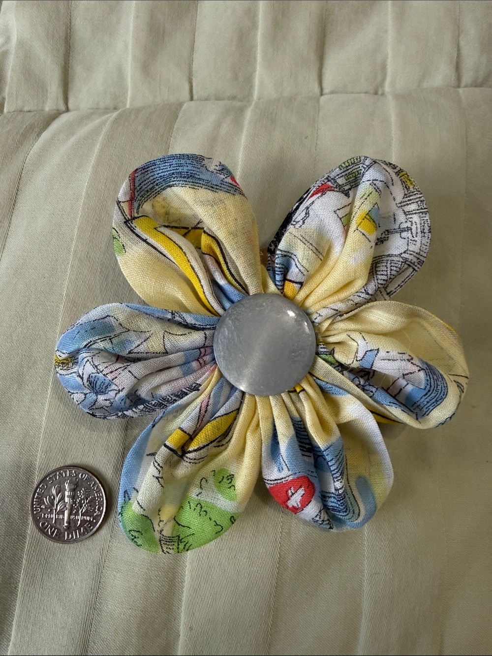 Vintage Handkerchief Brooch/Pin
